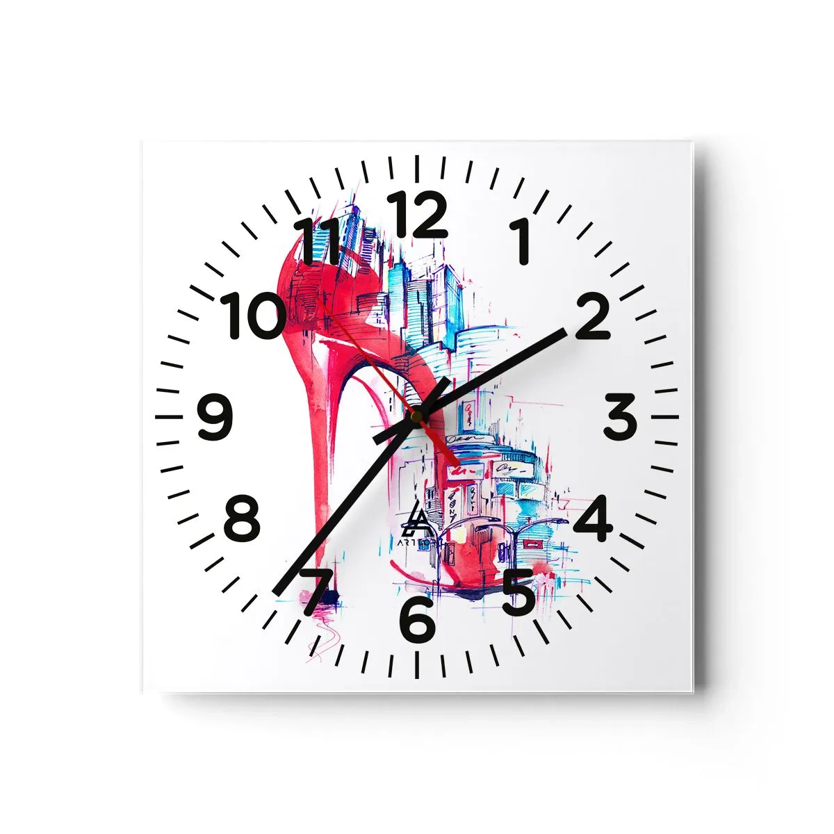 Horloge murale - Pendule murale - L'élégance des grandes villes - 40x40 cm
