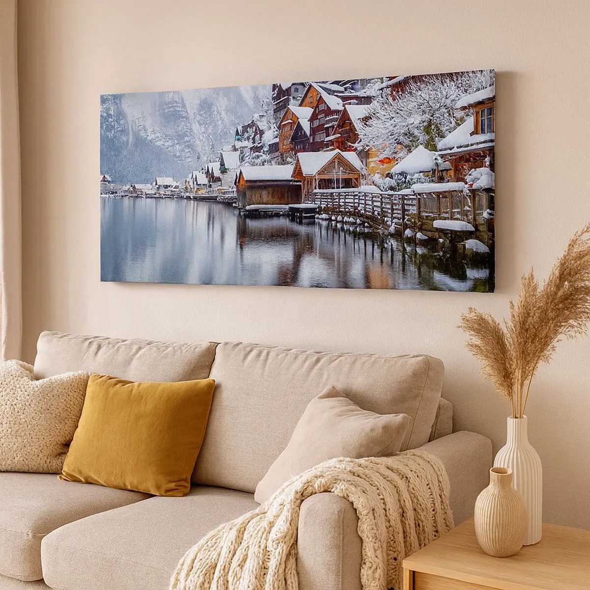 Impression sur toile - Image sur toile - En décoration hivernale - 100x40 cm