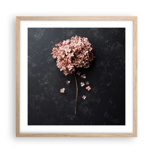 Affiche dans un chêne clair - Poster - Un signe vraiment romantique - 50x50 cm