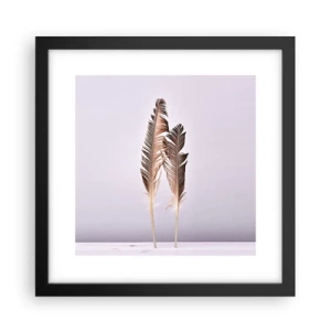 Affiche dans un cadre noir - Poster - Face au néant - 30x30 cm