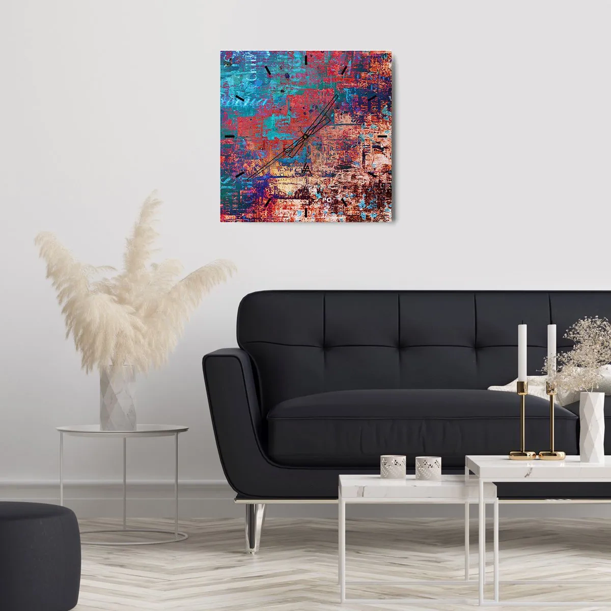 Horloge murale - Pendule murale - Mémoire et oubli - 30x30 cm