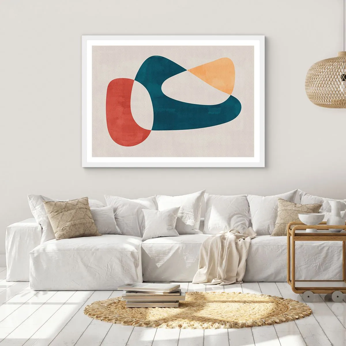 Affiche dans un cadre blanc - Poster - Influences et métamorphoses - 50x40 cm