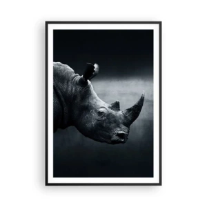 Affiche dans un cadre noir - Poster - Le profil droit - 70x100 cm