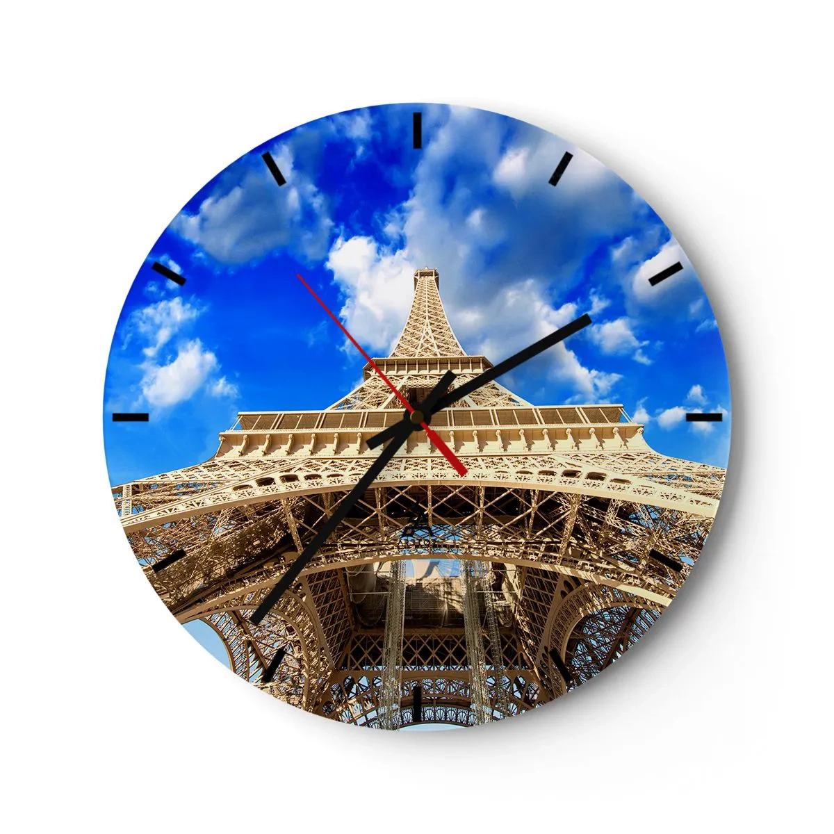 Horloge murale - Pendule murale - Atteindre le ciel et les nuages - 40x40 cm