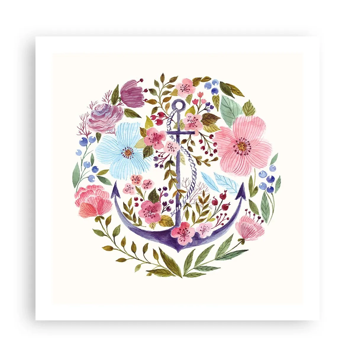 Affiche - Poster - Le beau rêve du marin - 60x60 cm