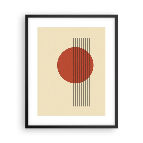 Affiche dans un cadre noir - Poster - Aux alentours et plus loin - 40x50 cm