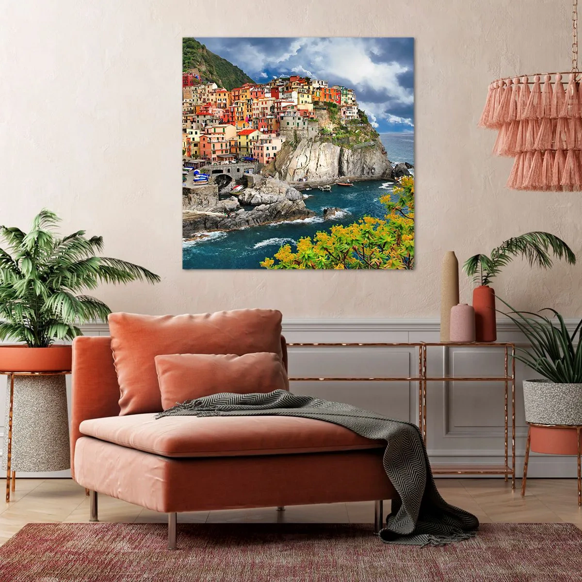 Impression sur toile - Image sur toile - Un groupe embrassant les rochers - 40x40 cm