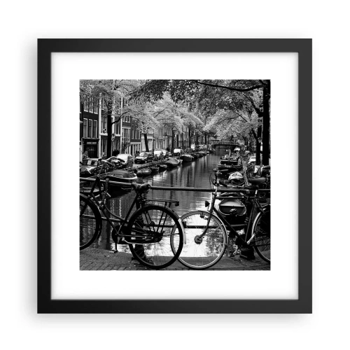 Affiche dans un cadre noir - Poster - Une vue très hollandaise - 30x30 cm