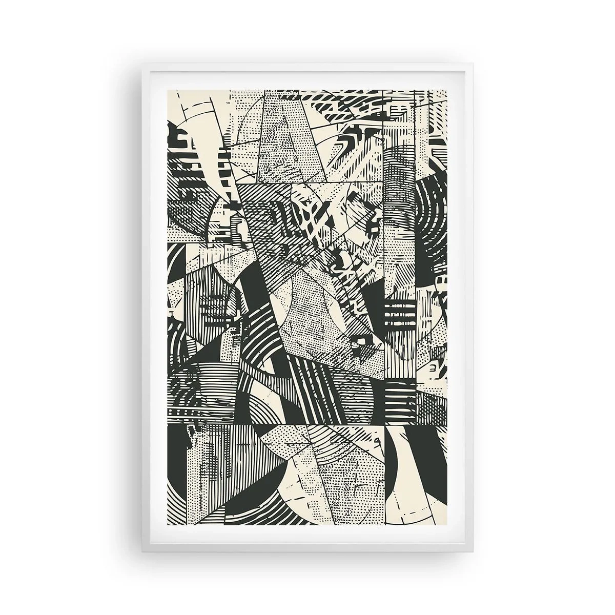 Affiche dans un cadre blanc - Poster - Dynamique du modernisme - 61x91 cm