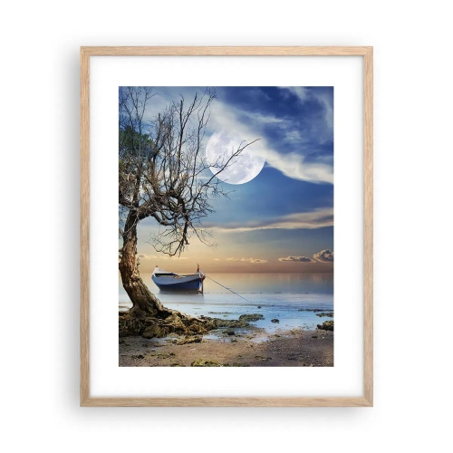 Affiche dans un chêne clair - Poster - Est-ce la fin ou le début ? - 40x50 cm