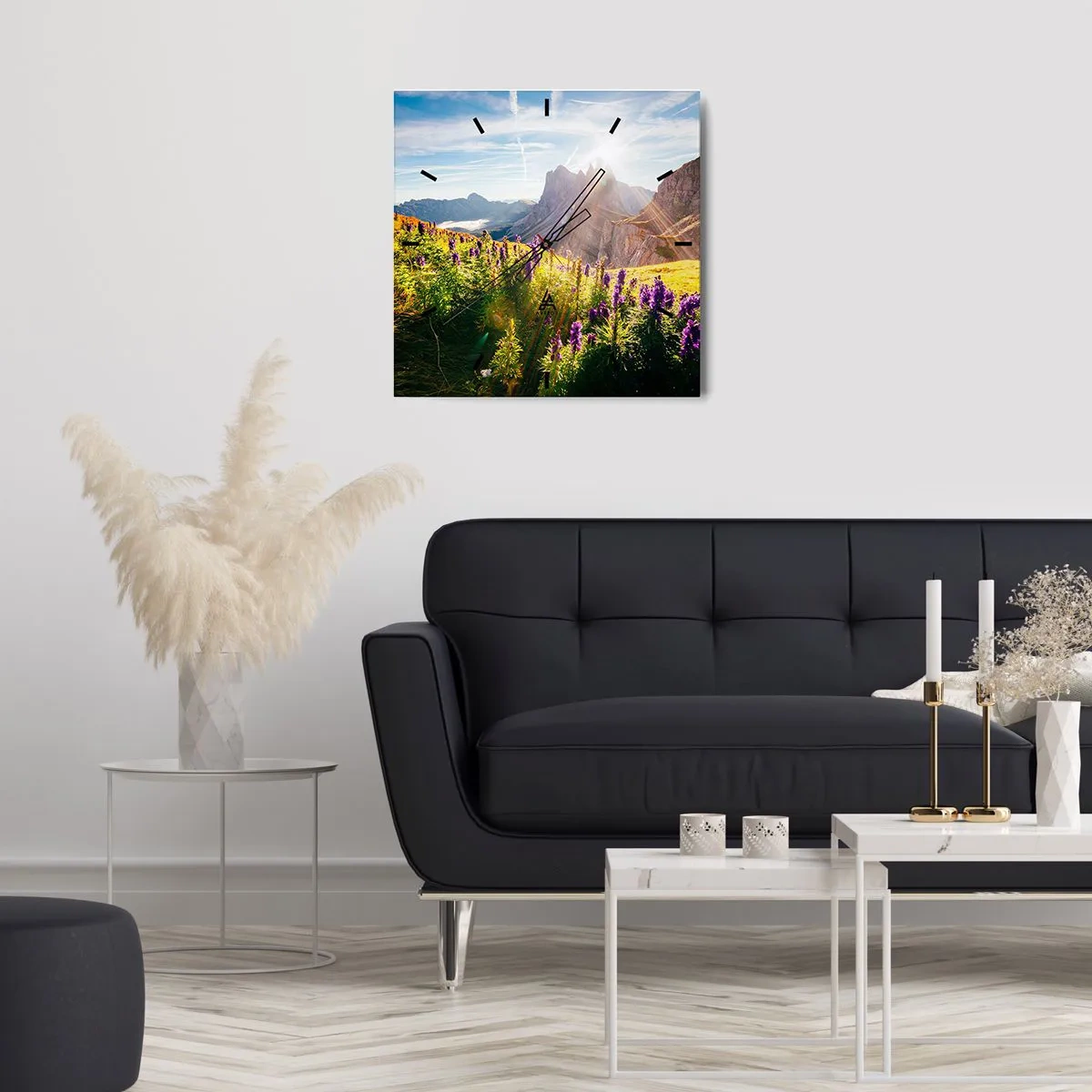 Horloge murale - Pendule murale - La vie secrète des herbes - 30x30 cm