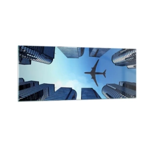 Impression sur verre - Image sur verre - La vue depuis le ravin de verre - 100x40 cm