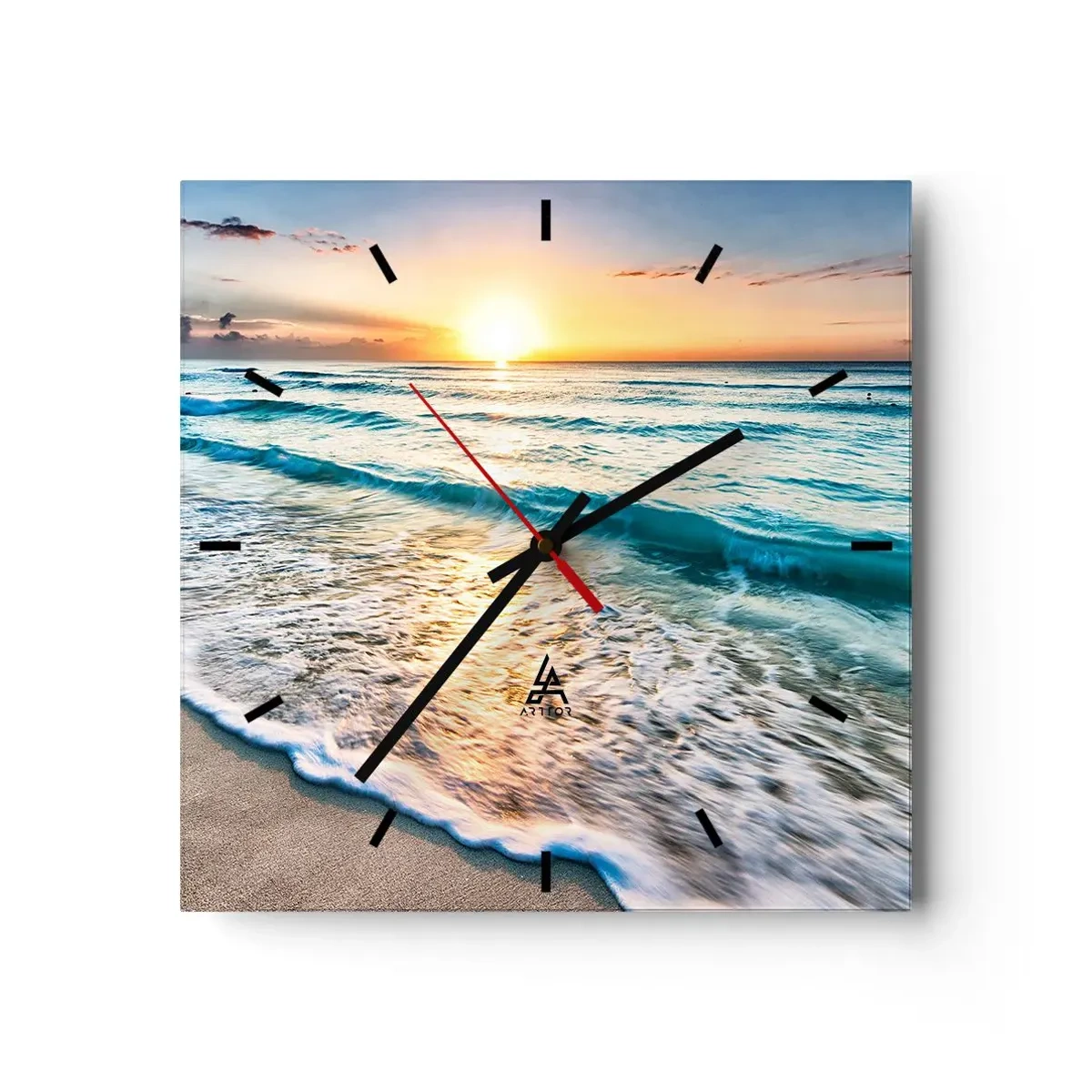 Horloge murale - Pendule murale - Une vue qui en vaut la peine - 40x40 cm