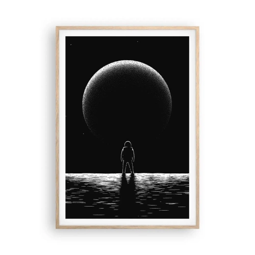 Affiche dans un chêne clair - Poster - Face à face - 70x100 cm