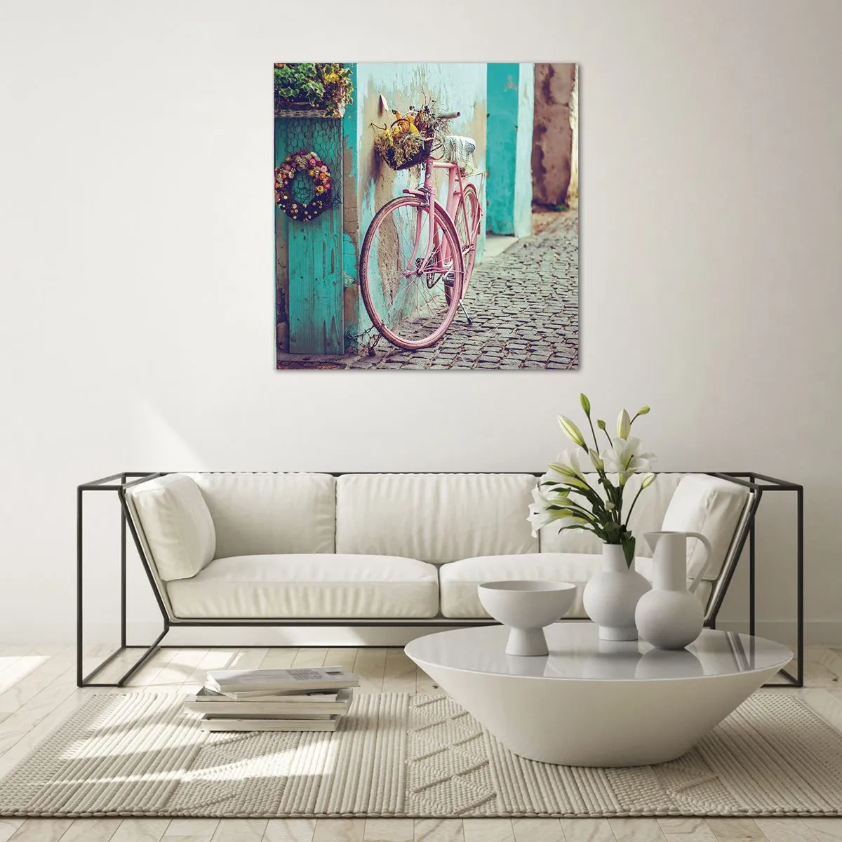 Impression sur verre - Image sur verre - Je reviens tout de suite - 30x30 cm