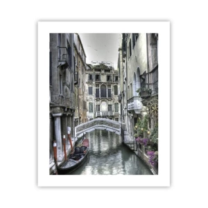 Affiche - Poster - Pendant des siècles dans une réflexion silencieuse - 40x50 cm