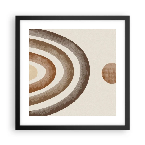 Affiche dans un cadre noir - Poster - Dans une galaxie lointaine - 40x40 cm