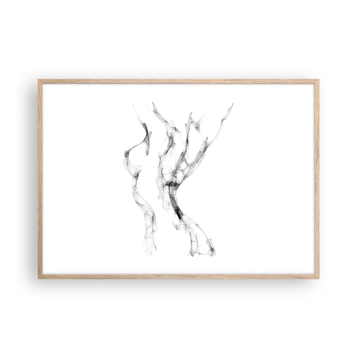 Affiche dans un chêne clair - Poster - Belle et forte - 100x70 cm