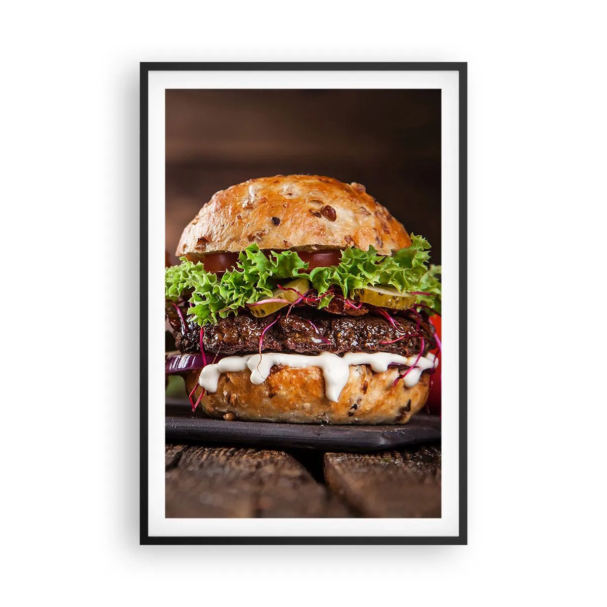 Affiche dans un cadre noir - Poster - American dream - 61x91 cm