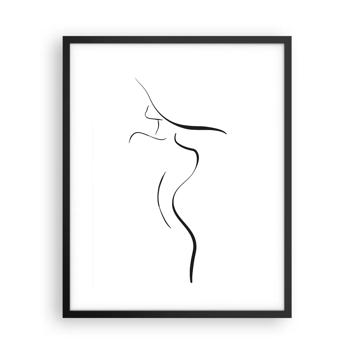 Affiche dans un cadre noir - Poster - Insaisissable comme une vague - 40x50 cm
