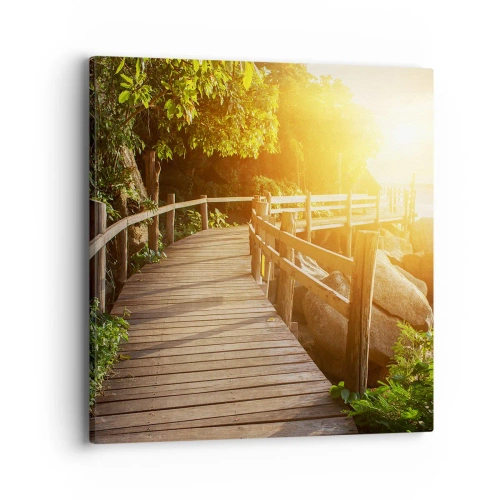 Impression sur toile - Image sur toile - Un autre tour, un autre miracle - 40x40 cm