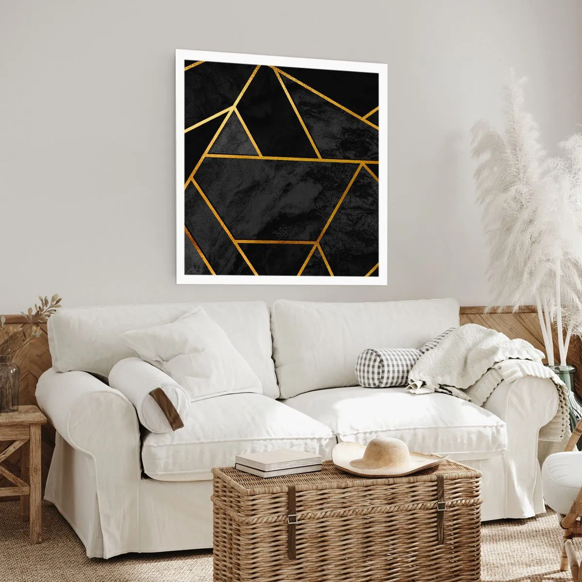 Affiche - Poster - Obscurité et éclat - 40x40 cm