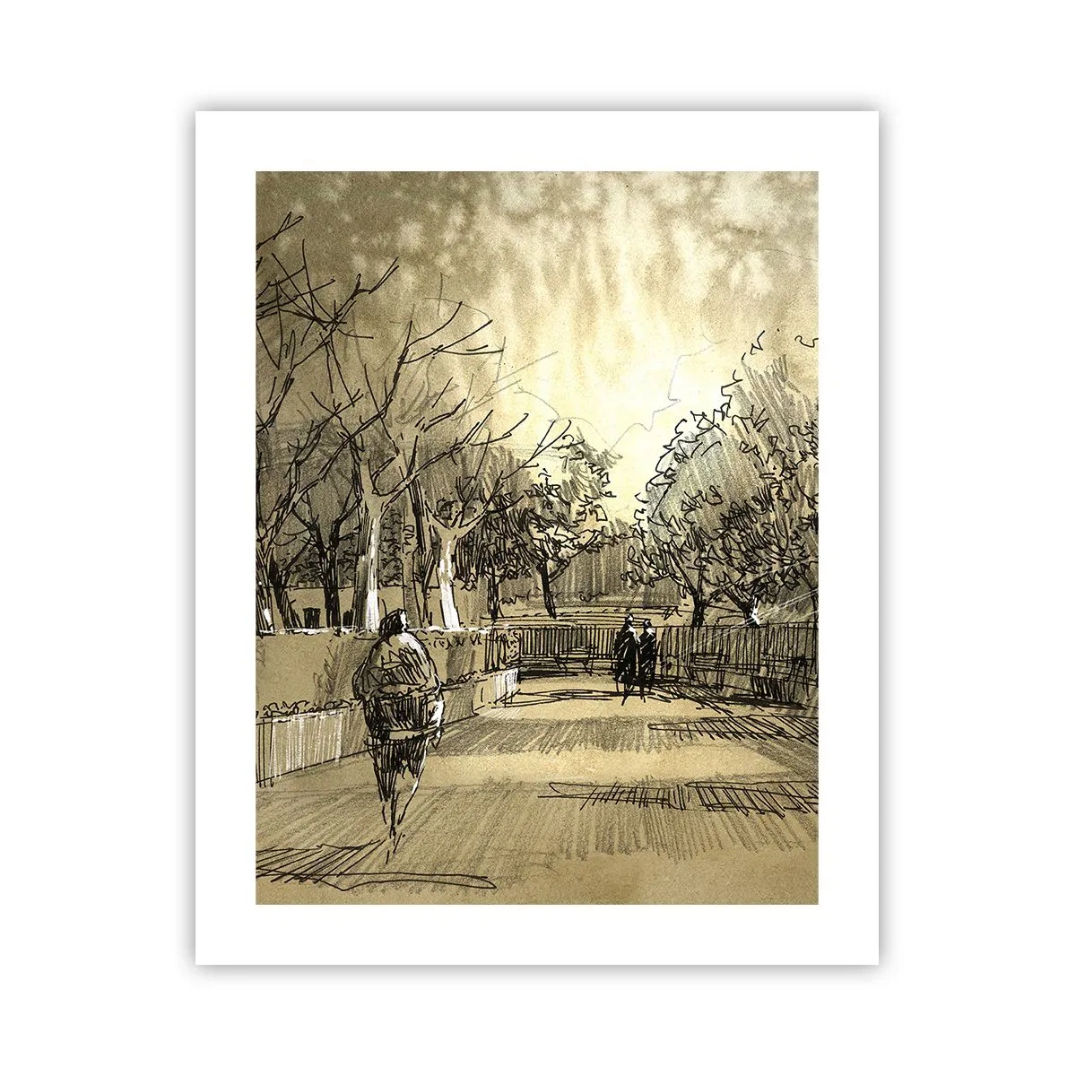 Affiche - Poster - Un moment arrêté avec une plume - 40x50 cm