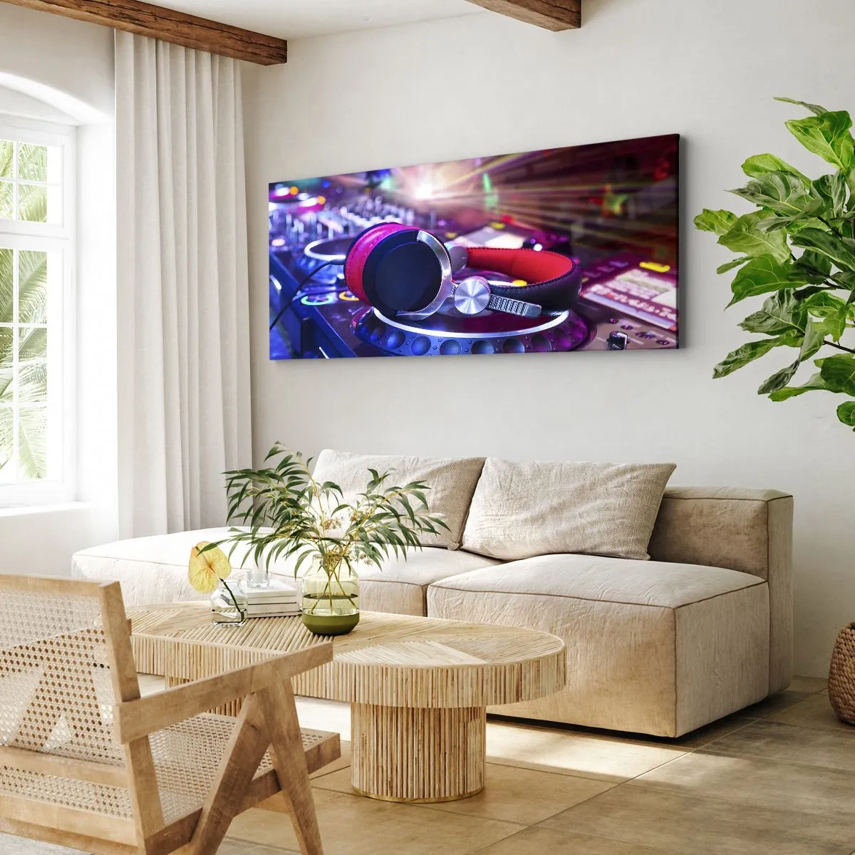 Impression sur toile - Image sur toile - Il va s'en passer des choses - 90x30 cm