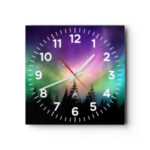 Horloge murale - Pendule murale - Magie blanche - 40x40 cm