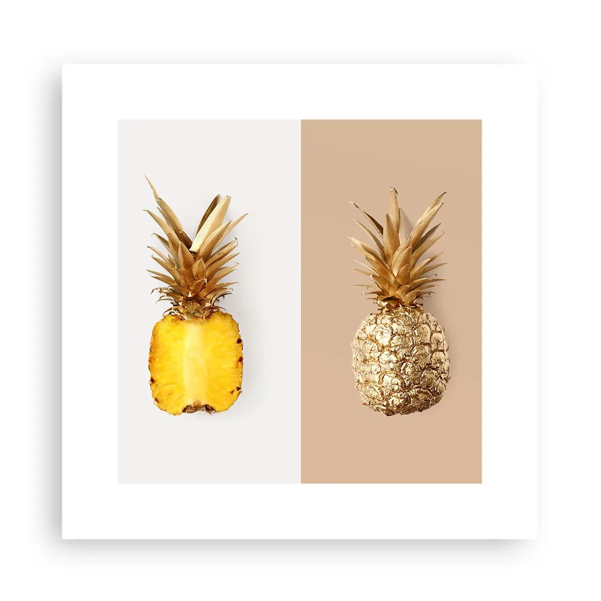 Affiche - Poster - Ananas pour nous - 30x30 cm