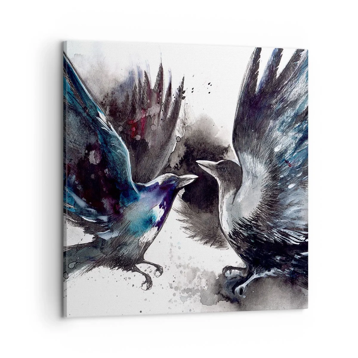 Impression sur toile - Image sur toile - Le corbeau des corbeaux - 50x50 cm