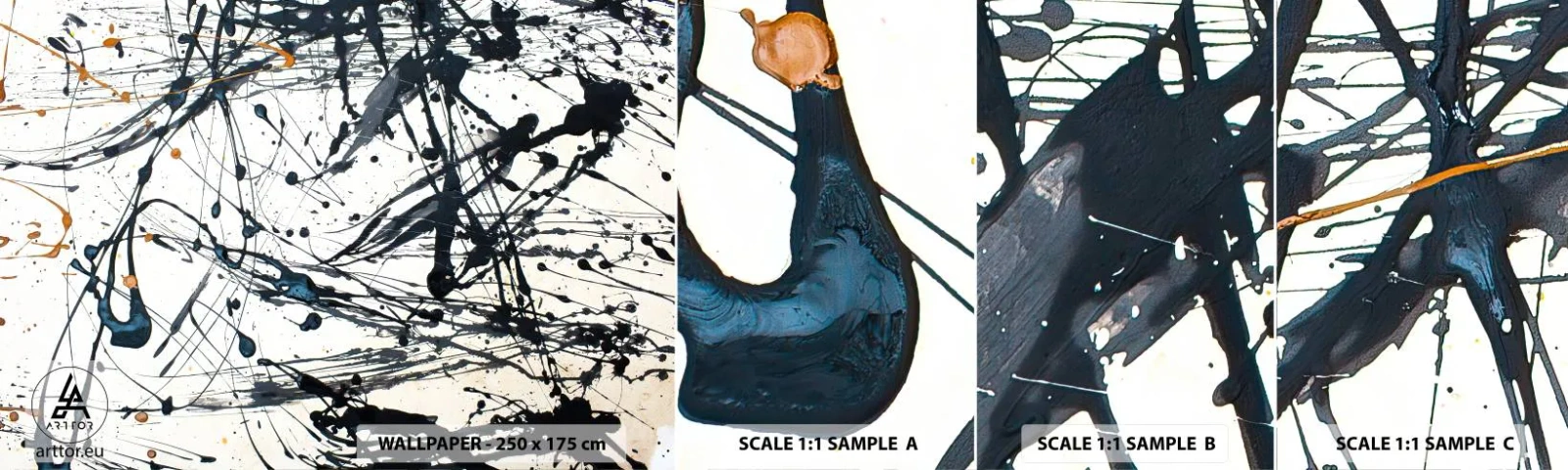 Échantillon De Papier Peint Standard Eco - Ca a du sens ou ça n'en a pas ? - Abstraction, Graphique, Morceau - 100x30 cm