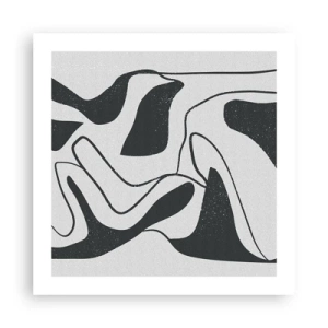 Affiche - Poster - Amusement de labyrinthe abstrait - 50x50 cm