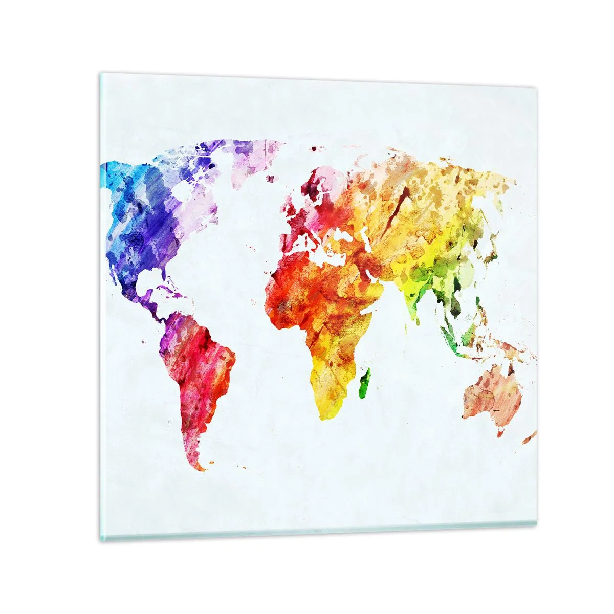 Impression sur verre - Image sur verre - Toutes les couleurs du monde - 30x30 cm