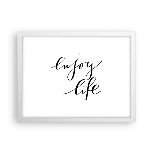 Affiche dans un cadre blanc - Poster - Rien à ajouter.... - 40x30 cm