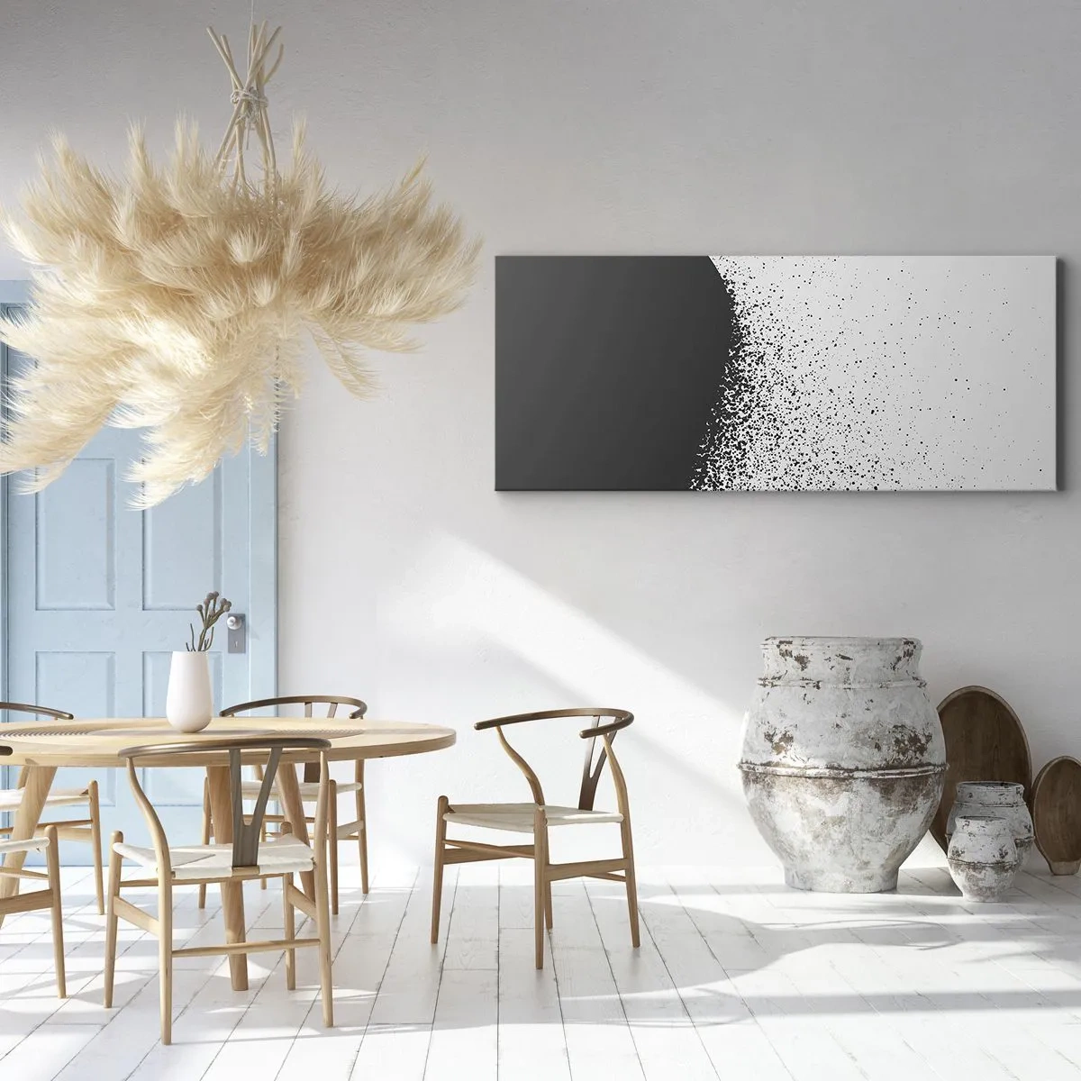 Impression sur toile - Image sur toile - Mouvement des molécules - 100x40 cm
