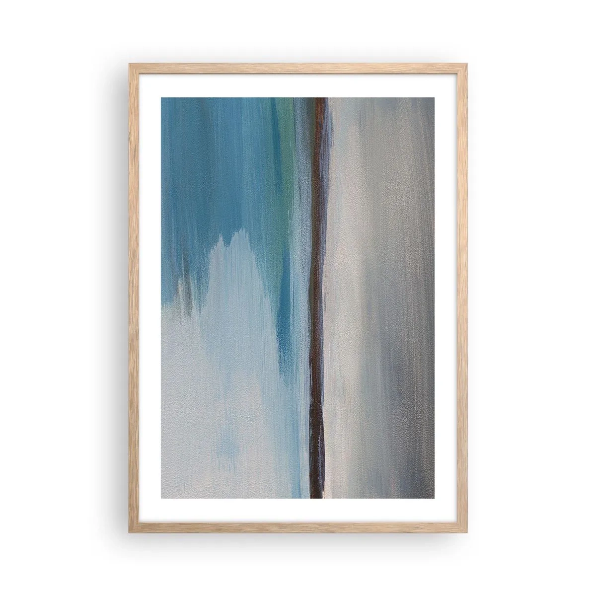 Affiche dans un chêne clair - Poster - Paysage horizontal - 50x70 cm