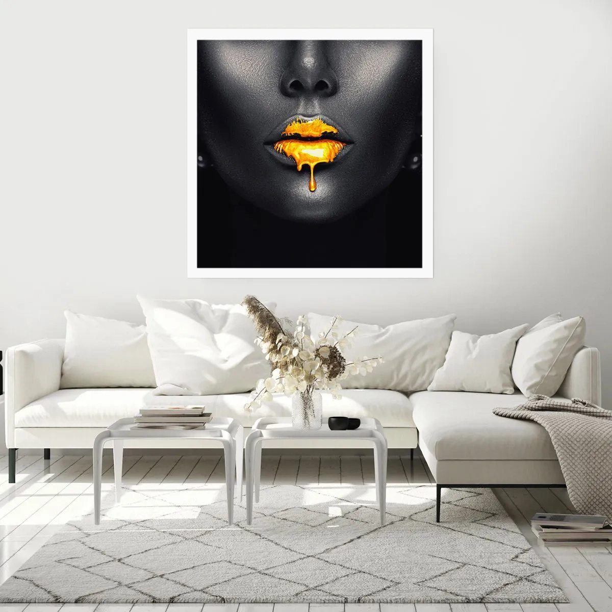 Affiche - Poster - Bouche d'or - 30x30 cm