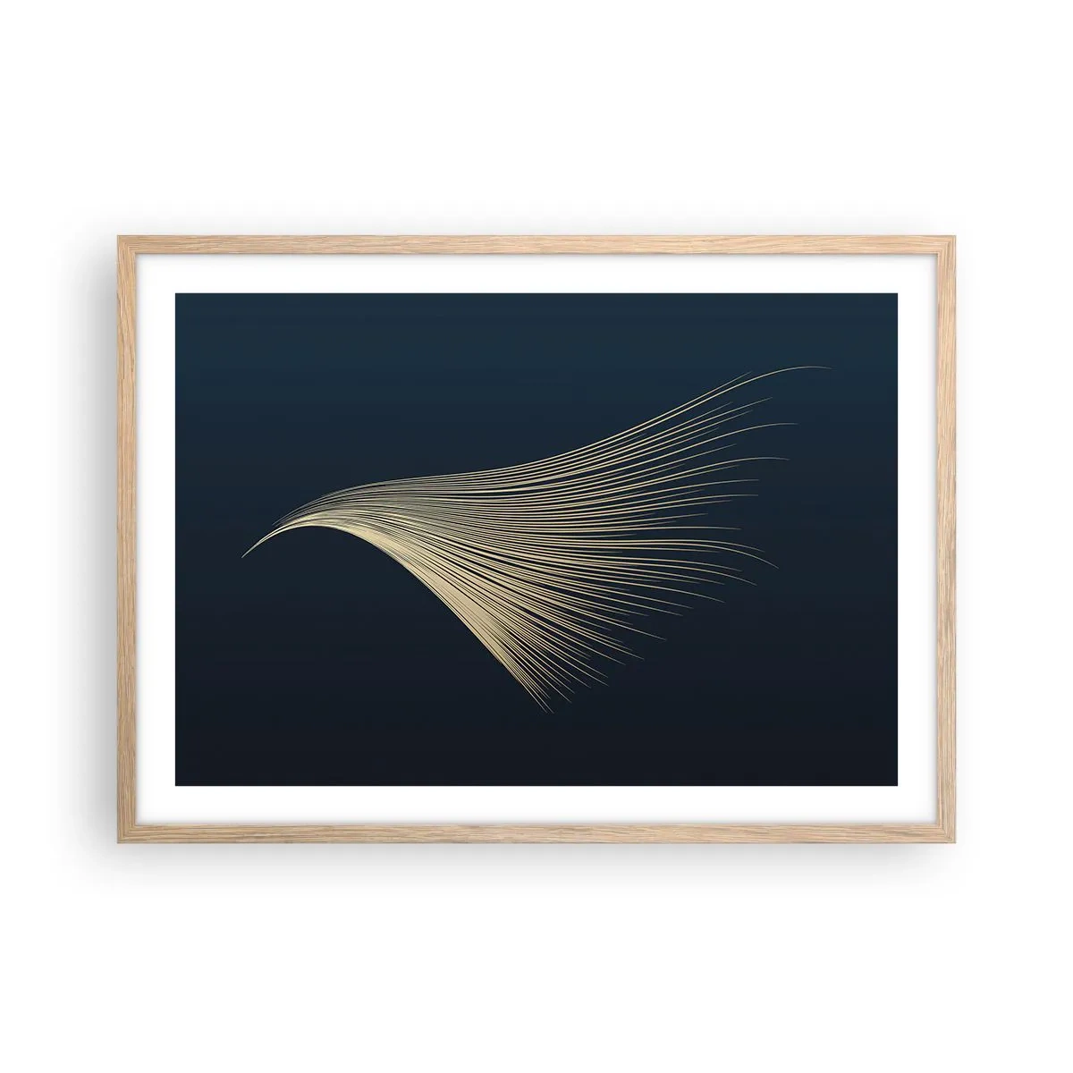 Affiche dans un chêne clair - Poster - Comme les cheveux d'un ange - 70x50 cm