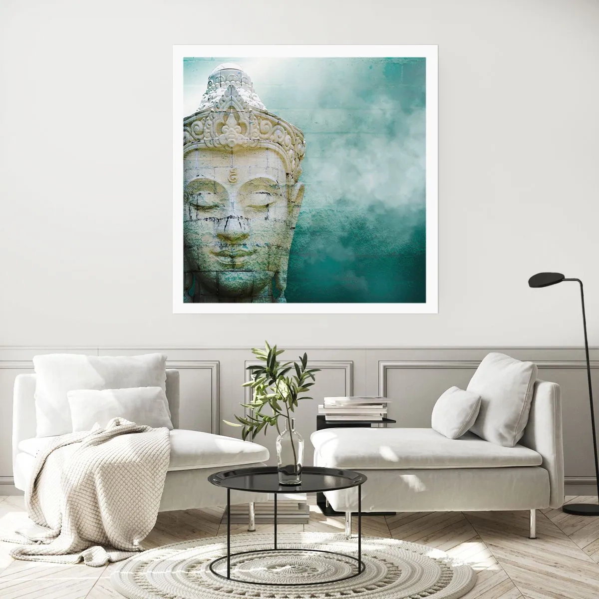 Affiche - Poster - A la recherche de la lumière - 40x40 cm