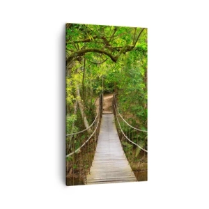 Impression sur toile - Image sur toile - Parce qu'il y a une plante grimpante dans le jardin - 45x80 cm