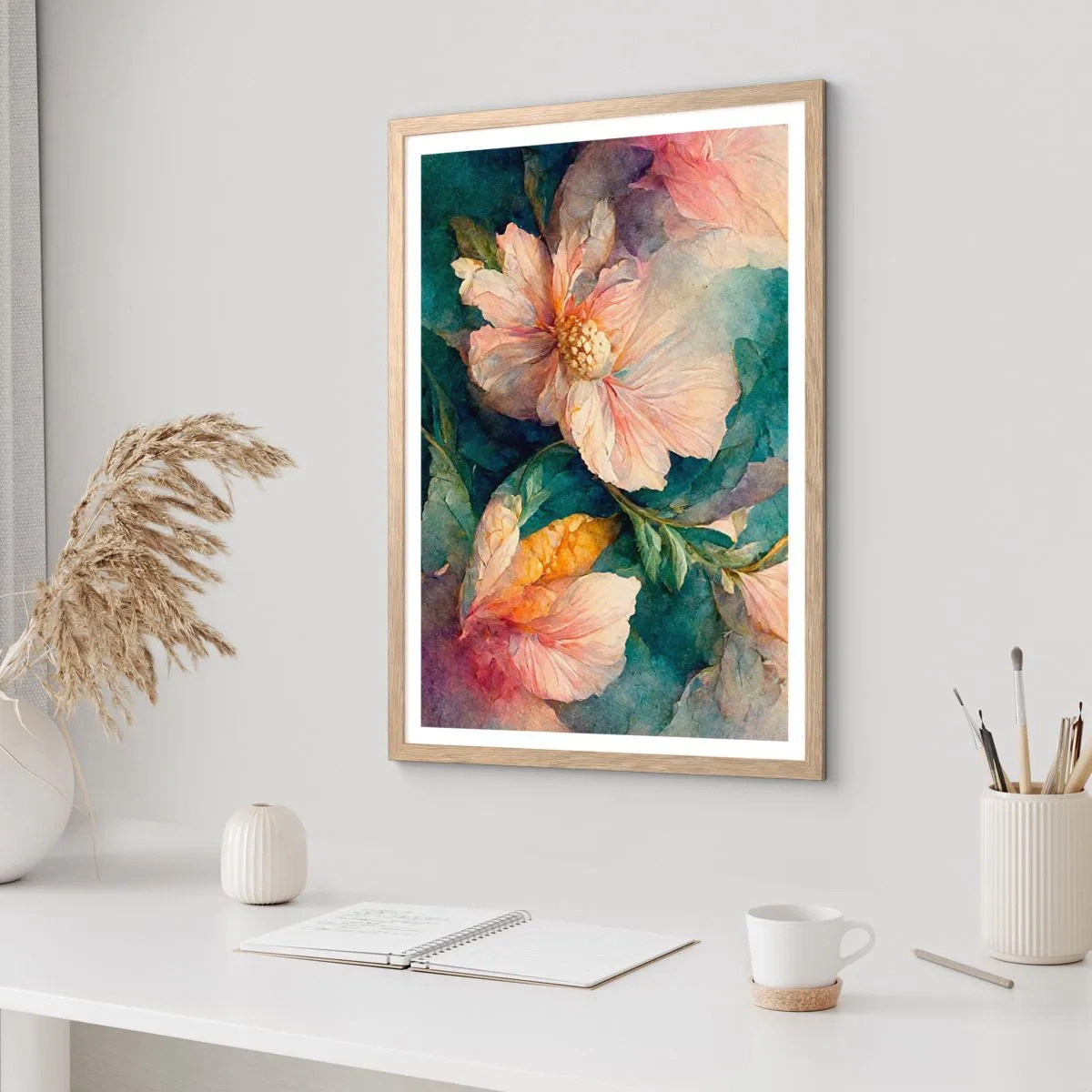 Affiche dans un chêne clair - Poster - Uniquement de la subtilité - 61x91 cm