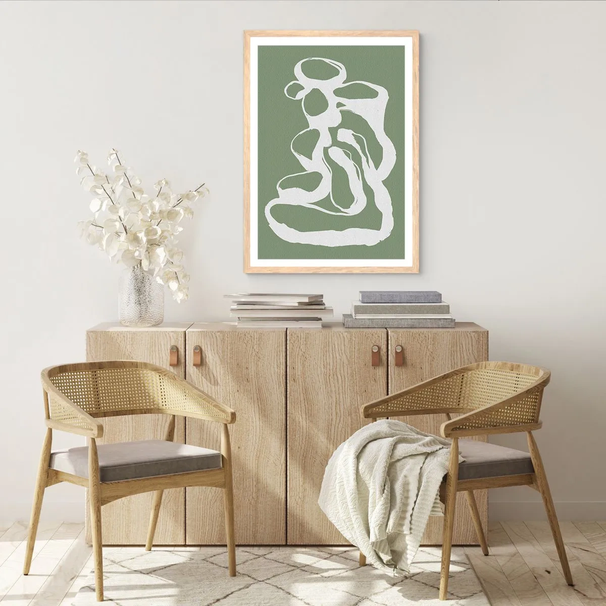 Affiche dans un chêne clair - Poster - L'appel de l'espace - 50x70 cm