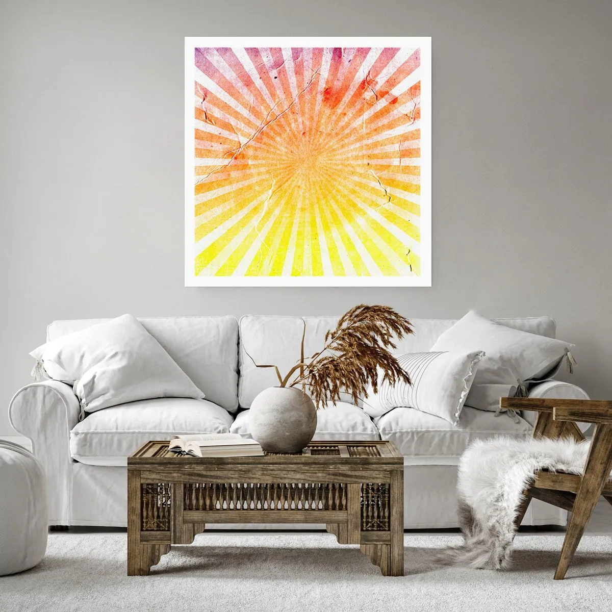 Affiche - Poster - Levant et couchant - 40x40 cm
