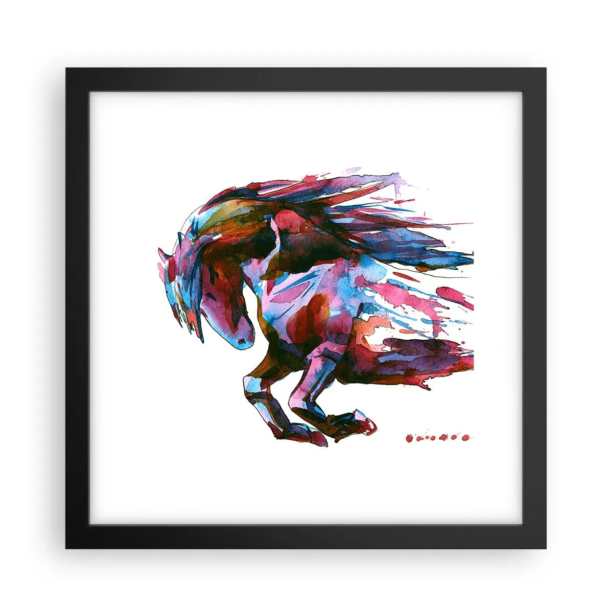 Affiche dans un cadre noir - Poster - Dans le ravissement - 30x30 cm