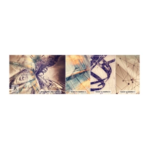 Échantillon de Papier Peint Autocollant Deluxe Sticker - En grande hâte - Abstraction, Morceau, Graphique - 100x30 cm