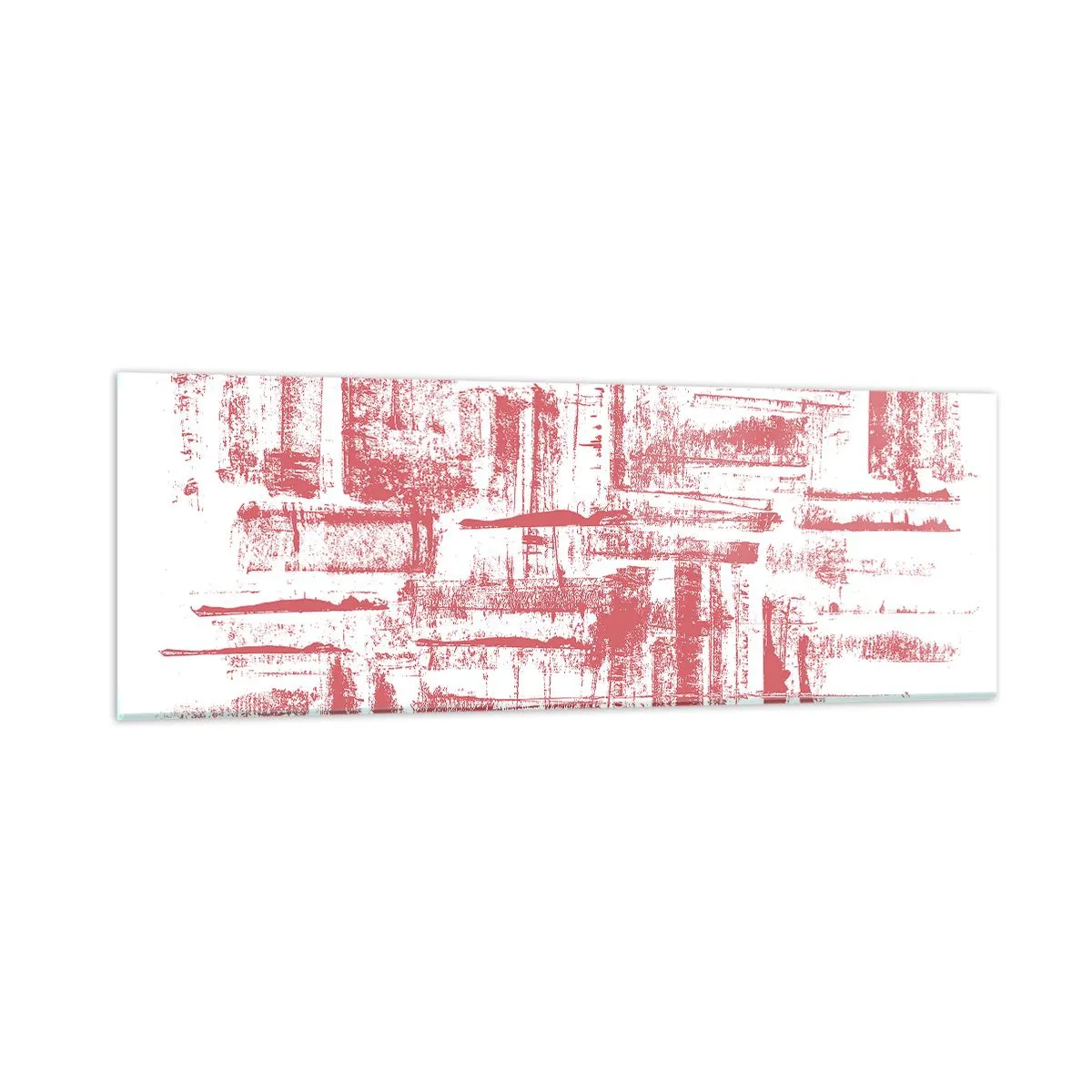 Impression sur verre - Image sur verre - La ville rouge - 90x30 cm
