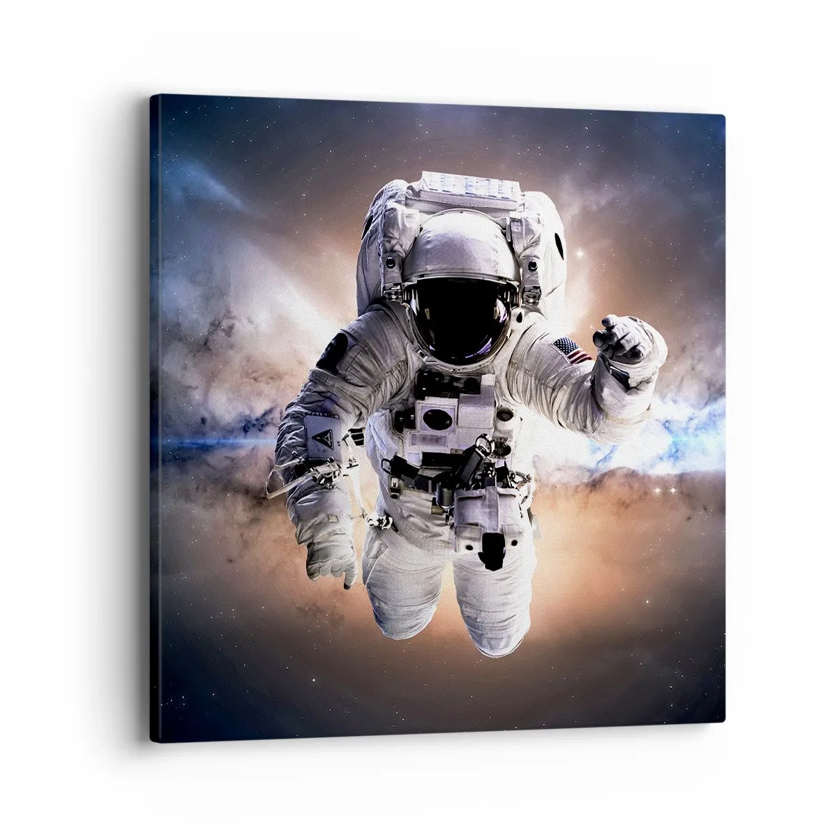 Impression sur toile - Image sur toile - Salutations de l'espace - 40x40 cm