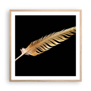 Affiche dans un chêne clair - Poster - Sans porte-plume - 60x60 cm