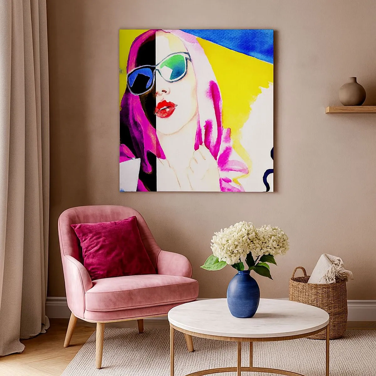 Impression sur toile - Image sur toile - je ne suis pas blanche et je ne suis pas noire - 30x30 cm